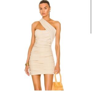 Atoir One-Shoulder Cream Dress